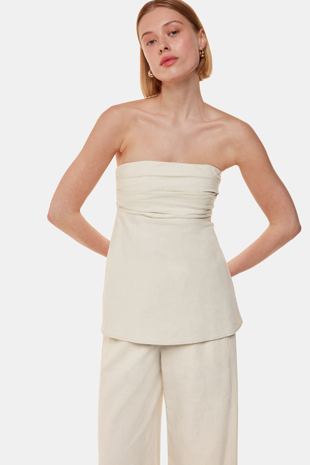 Lula Linen Blend Bandeau Top
